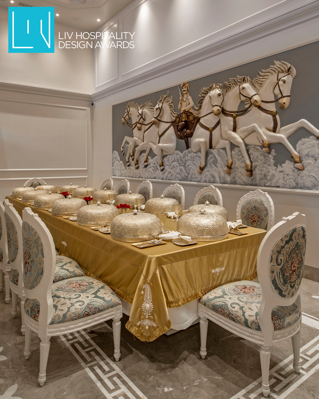 Royal Vega Restaurant, ITC Mementos Ekaaya Udaipur – LIV Hospitality Design Awards 2024